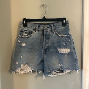Abercrombie High Rise Mom Shorts